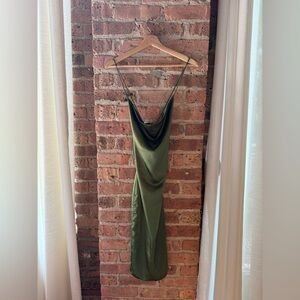 Superdown Backless Olive Dress